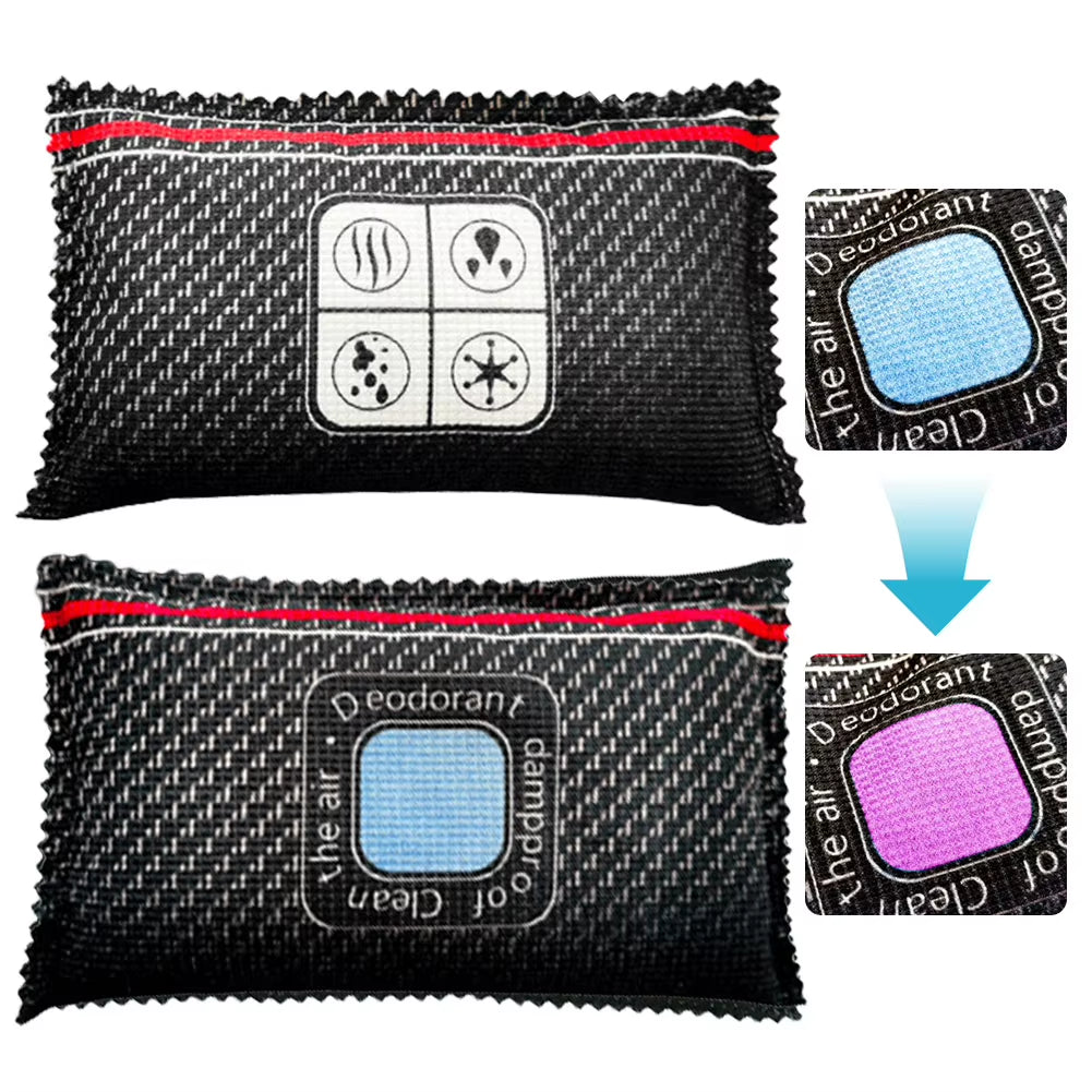 Car Dehumidifier Desiccant Dehumidifier Bag Reusable Silica Gel Moisture Absorbing Bag Multifunction for Wardrobe Shoe Cabinet