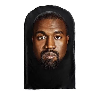 Cosplay 3D Printed Kanye Mask Stretch Mesh Full Face Mask Men Women Role Play Headdress Halloween Fashion Balaclava Headdress