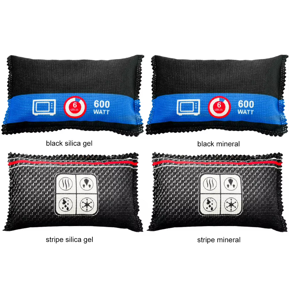 Car Dehumidifier Desiccant Dehumidifier Bag Reusable Silica Gel Moisture Absorbing Bag Multifunction for Wardrobe Shoe Cabinet