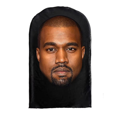 Cosplay 3D Printed Kanye Mask Stretch Mesh Full Face Mask Men Women Role Play Headdress Halloween Fashion Balaclava Headdress